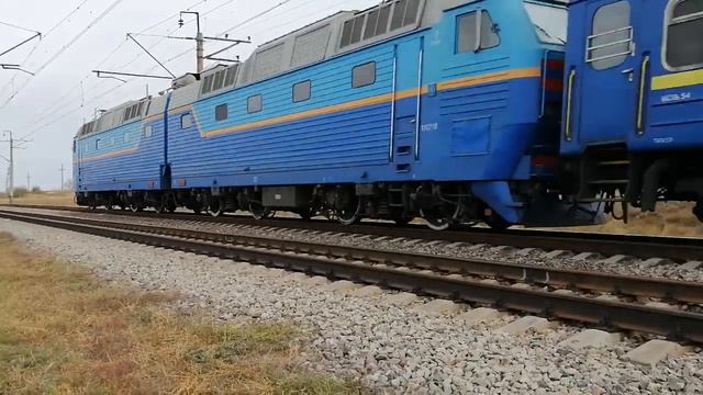 ЧС7-180 С Поездом №86 Новоалексеевка-Львов смотреть онлайн