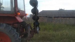 Роторная косилка из двух мотоблочных.