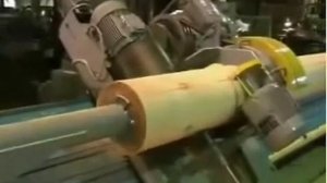 Оцилиндровка бревна на оцилиндровочном станке ДОС - 300 КАЛИБР