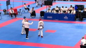 Taekwon-Do ITF World Championship Astana 2023 Team Sparring junior male 16-17y Greece VS Kazakhstan