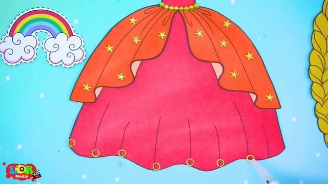 Paper Dolls Dress Up - Rapunzel Daughter Poor Mother Birthday Dress - Barbie Story & Crafts