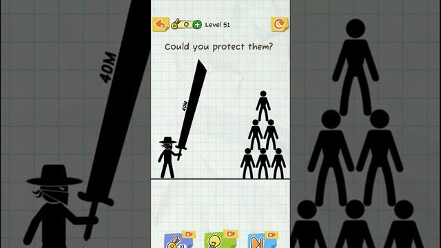 Draw 2 Save Game Level - 51 Walkthrough | Draw 2 Save | Puzzle Games