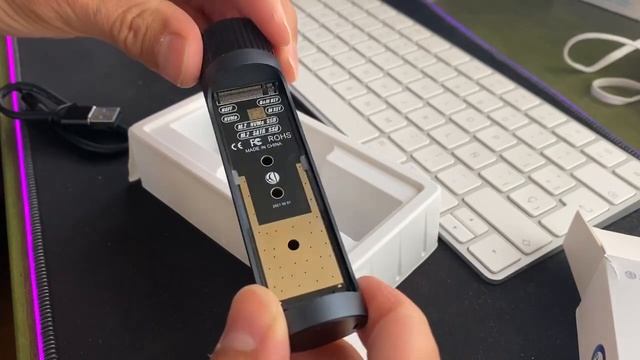 FIDECO M 2 NVME y SATA Carcasa SSD USB 3 2 Gen2 10Gpbs, Ligero pequeño y protege смотреть онлайн