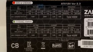 ZALMAN ZM400-LE - обзор бюджетного блока питания