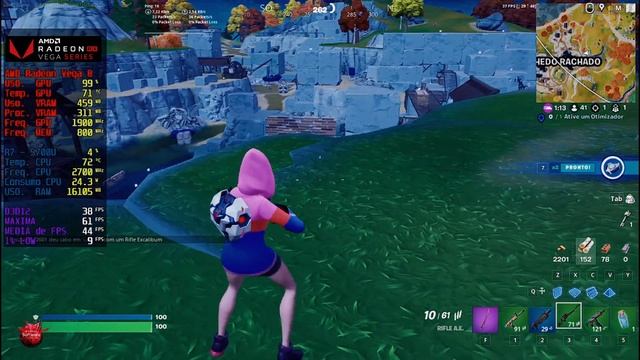 Fortnite - IdeaPead 3 - AMD Ryzen 7 5700U Radeon Vega 8 смотреть онлайн