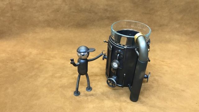 Креативный подстаканник с нашим помощником metalbot'ом смотреть онлайн