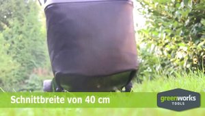 Обзор Аккумуляторная газонокосилка GREENWORKS G40LM40