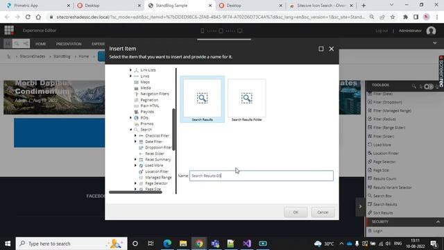 Blog List Using Search Result Component