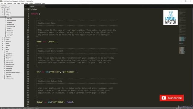 go through laravel directory structure || rest api in laravel 5.8 || laravel master
