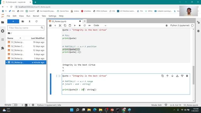 Lesson 5 | Python | Strings  - DataType