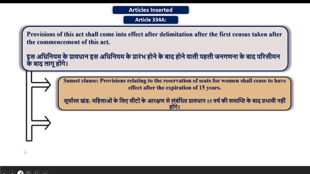 Women's Reservation Bill / Act: नारीशक्ति वंदन अधिनियम| #latest Current Affairs 2023| All Exams| OG