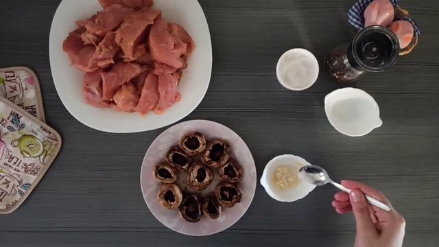 ПП-рецепт | Грудка запечённая с шампиньонами| Сочная грудка смотреть онлайн