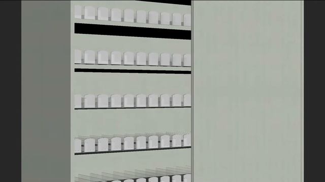 Сигаретный шкаф с раздвижными шторками