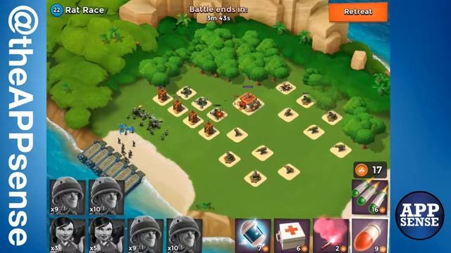 Rat Race (22) Single Player Island - Boom Beach Walkthrough смотреть онлайн