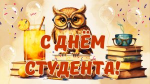 С Днём российского студенчества! Поздравление для студентов