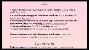 Present Continuous