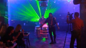 Шоу барабанщиков на открытии ресторана Козловица в Челябинске