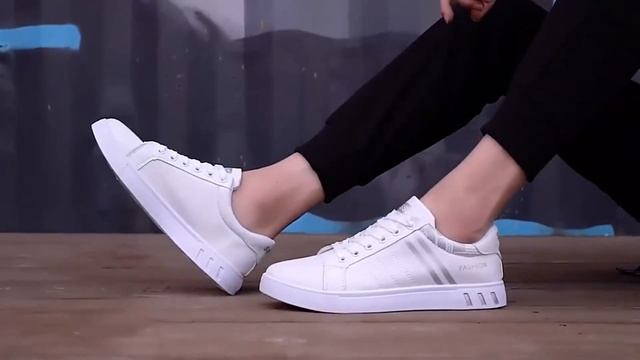 ✅ Белые мужские кроссовки осень - весна с Алиэкспресс смотреть онлайн