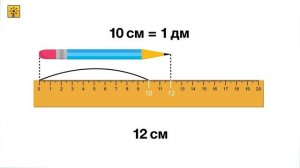 Математика 1 класс. Что такое дециметр и как переводить единицы измерения длины. Видеоуроки.
