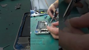 Замена задней крышки Apple iPhone 12 mini в китайском восстановленном корпусе.