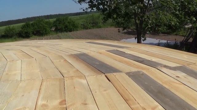 Делаем крышу на круглой веранде или терассе смотреть онлайн