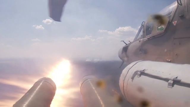 Российские Ка-52 и Ми-8АМТШ в ходе спецоперации. смотреть онлайн