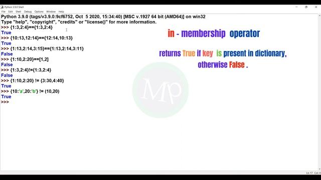 #64 Python Operators on Dictionary In Telugu [2022] | Python Dictionary In Telugu | Python Telugu