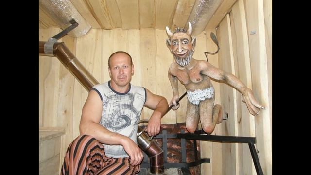 БАНЯ САУНА на дровах. сделанная из деревянного сруба. страна Вихляндия смотреть онлайн