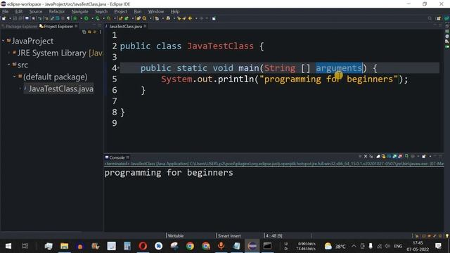 Java Tutorial #2 - Understanding main method in Java Programming
