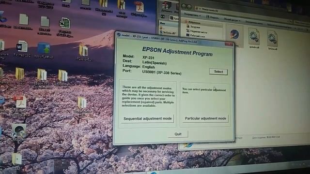 Epson xp-330 сброс памперса чернил, ошибка E-11, adjustment program, error e11 смотреть онлайн