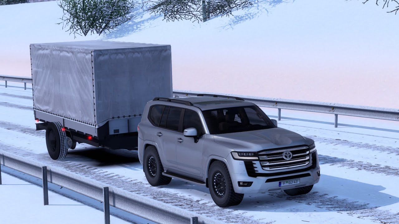 [ETS 2] Toyota Land Cruiser 300 2022_Hidden Road Delivery to Arnold Schwarzenegger's house смотреть онлайн