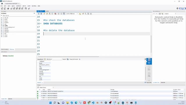mysql queries create database select morning batch2 смотреть онлайн