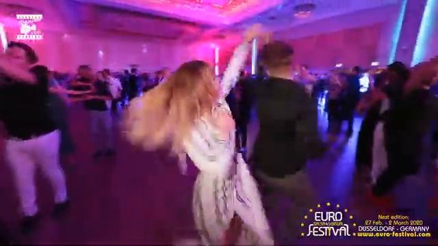 Salsa Artist Chris DC & Malvi at international Euro Salsa and Sensual Festival Social Dancing смотреть онлайн