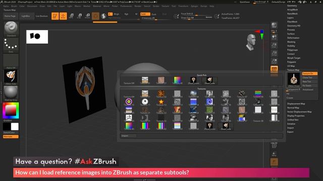 #AskZBrush: “How can I load reference images into ZBrush as a separate subtools?”