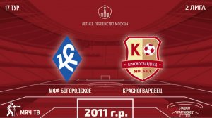 МФА Богородское 2011 vs Красногвардеец (Начало 22.09.2024. в 14-00)