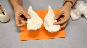 DIY ватный ангел на елку из старой куклы Барби