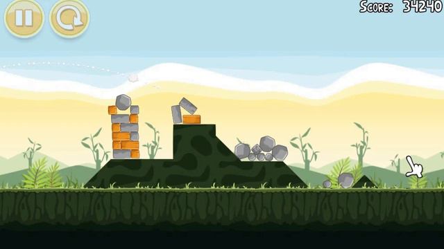 Angry Birds Classic v2.0.2 level 2-8 (Poached Eggs) смотреть онлайн