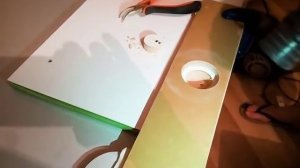 Присадка петель фрезером.