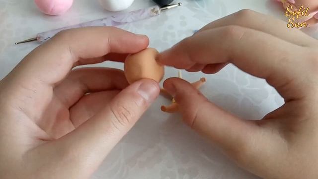 Лепим куклу Лол "Малышка Рассвет" из пластилина |  Diy Sofit Sun