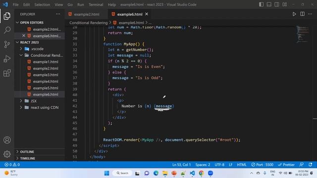 Switch Case | If Else  Statement| Conditional Rendering in React JS in Hindi