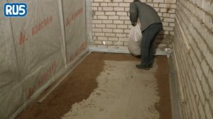 Монтаж сухой стяжки из элементов пола ГСП
