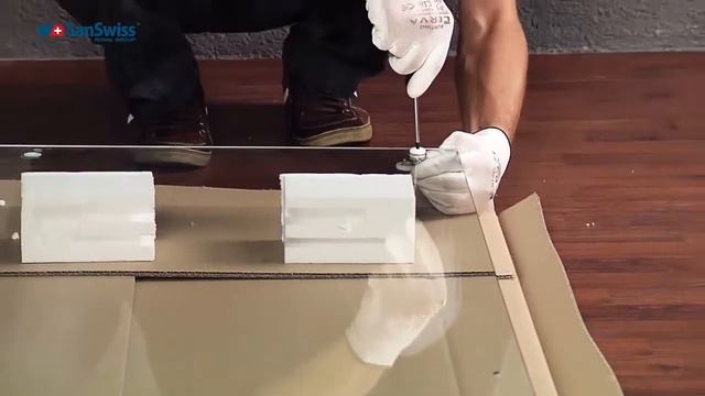 Монтаж душевого уголка SanSwiss TOP line TOPS2+TOPF смотреть онлайн