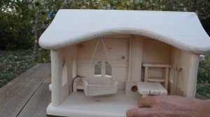 Кукольный домик "Лесной". Короткий обзор домика ручной работы.