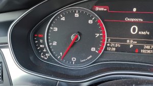 Двигатель не прогревается до 90 градусов в сильные морозы Audi A6 C7 2.0 TFSI