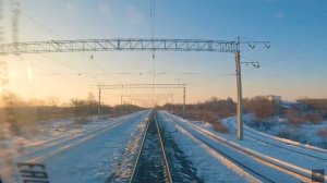 Вид из кабины машиниста. Ружино-Владивосток. Перегон Ружино-Кабарга. Часть-1