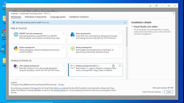 how to Download and Install Visual Studio