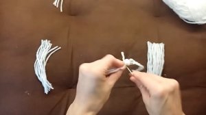 АНГЕЛ/ Елочная игрушка из ниток своими руками/  Макраме