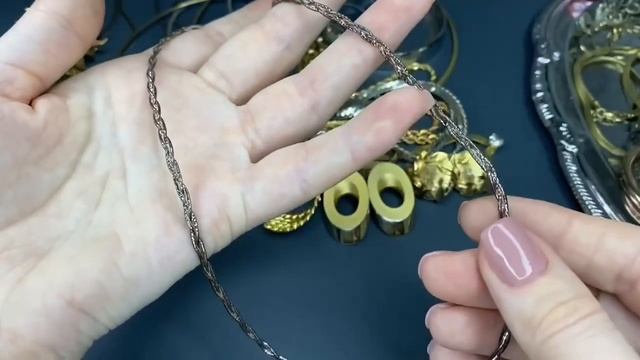 1.Распаковка винтажной бижутерии eBay. Цепочки. Серебро