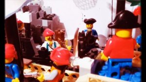 Жизнь пиратов. Анимация, сражение в лего мире.