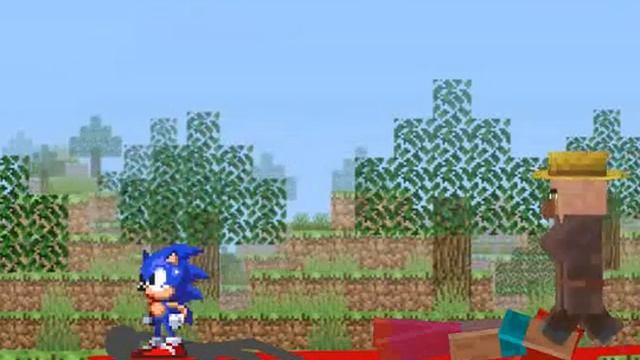 Тупой еж Соник Майнкрафт (тестовая анимация в Рисуем мультфильмы 2) смотреть онлайн